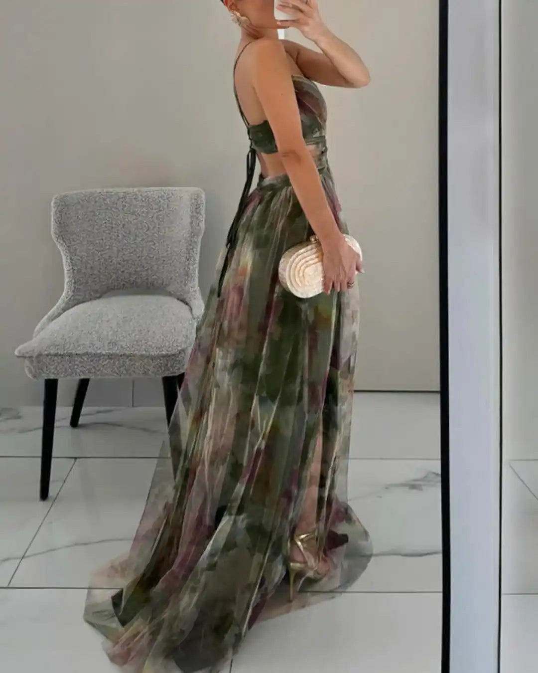 Valentina | Abito Maxi Eleganza Floreale