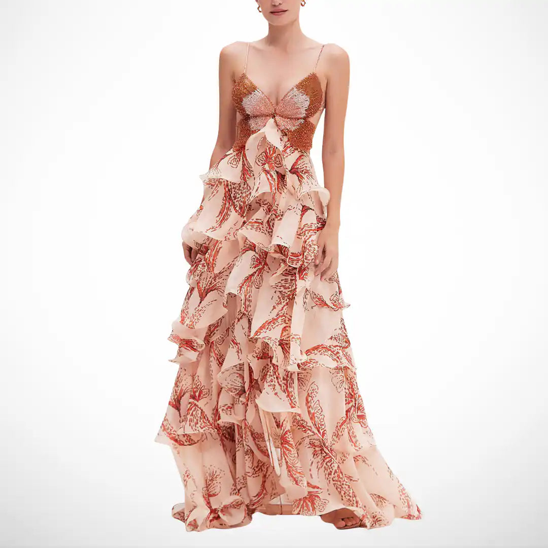 Aurora | Abito Maxi Papillon Signature
