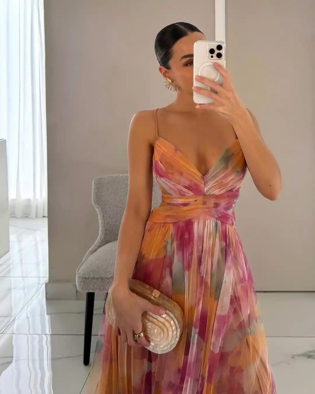 Valentina | Abito Maxi Eleganza Floreale