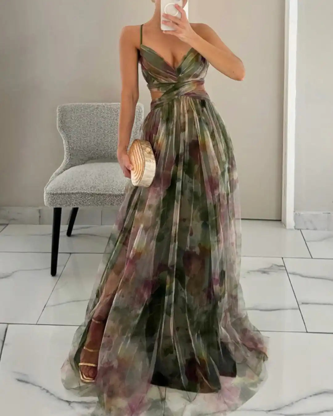 Valentina | Abito Maxi Eleganza Floreale