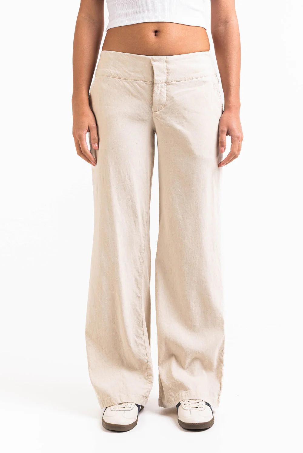 ALBA — Pantaloni in Lino Stretch