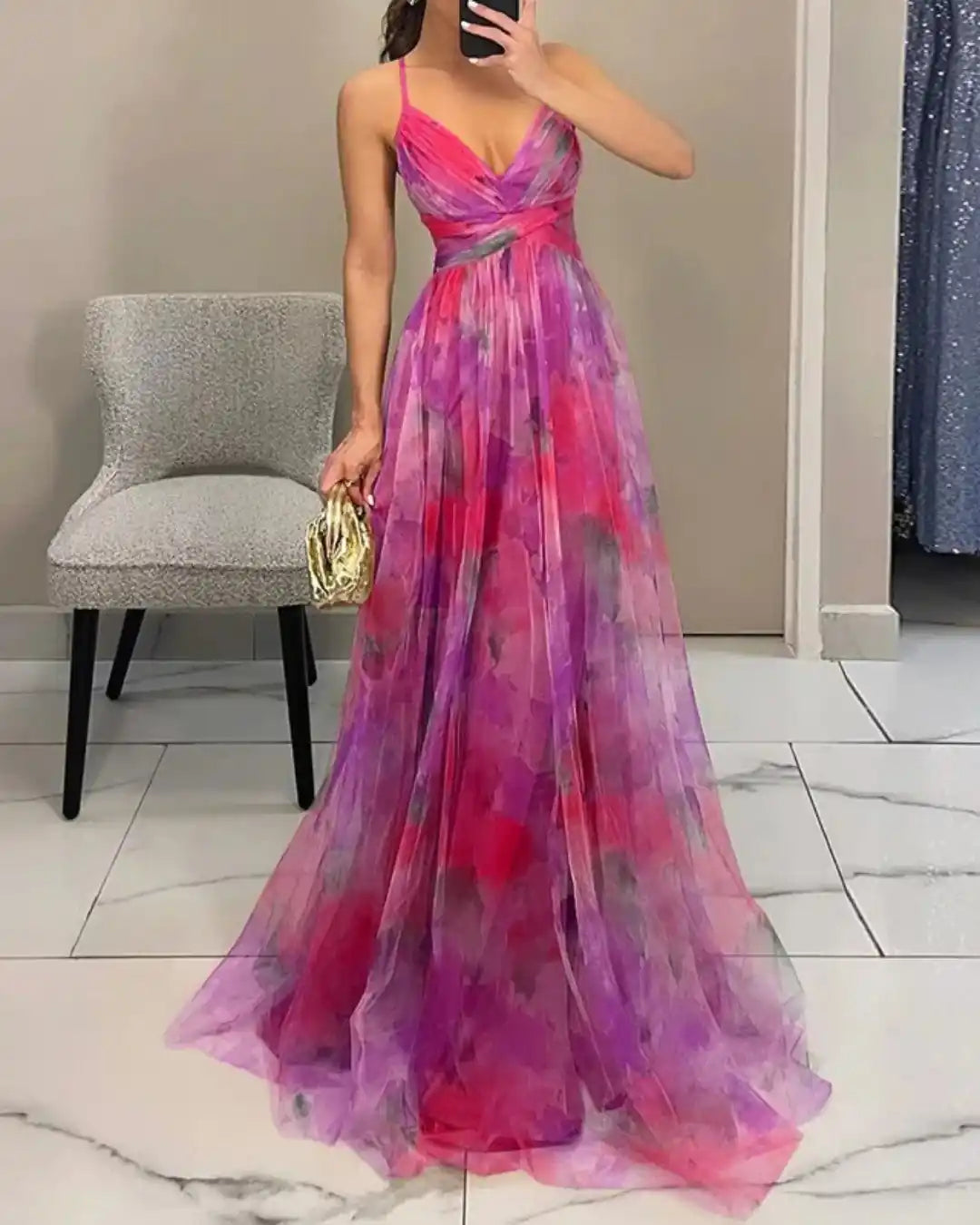 Valentina | Abito Maxi Eleganza Floreale