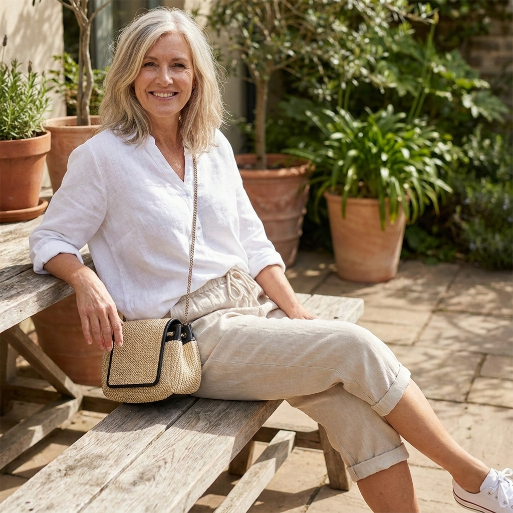 Vera | Pantaloncini da donna in cotone e lino