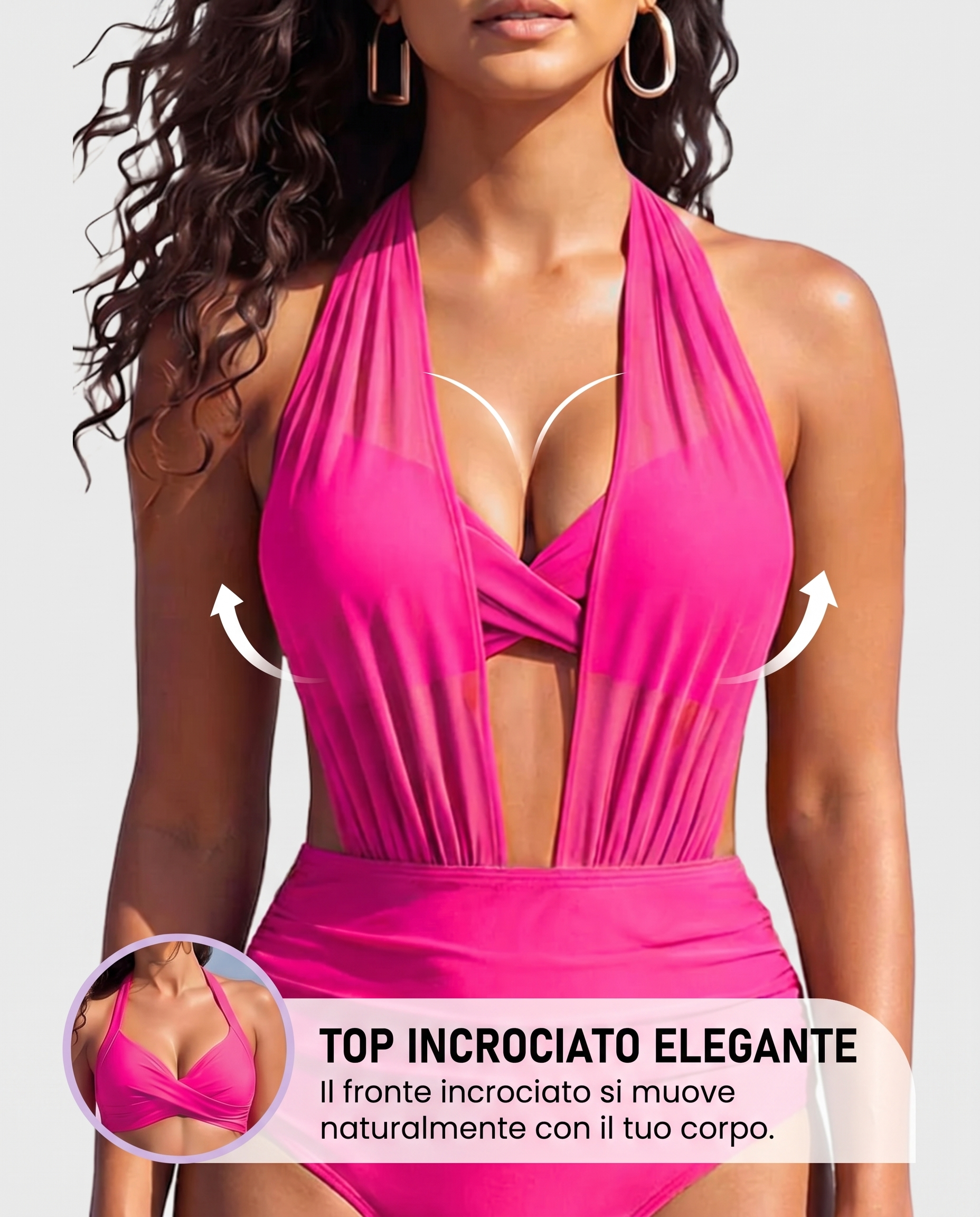 Sabine | Bikini 2 in 1 a vita alta con effetto snellente