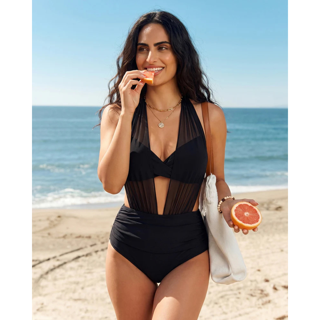 Sabine | Bikini 2 in 1 a vita alta con effetto snellente