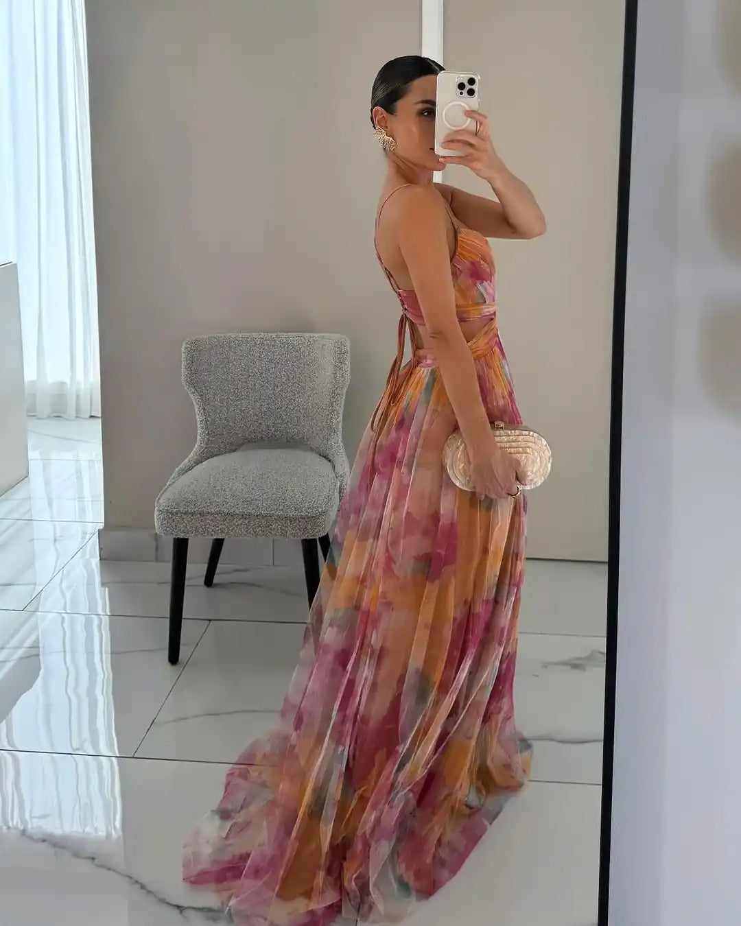 Valentina | Abito Maxi Eleganza Floreale
