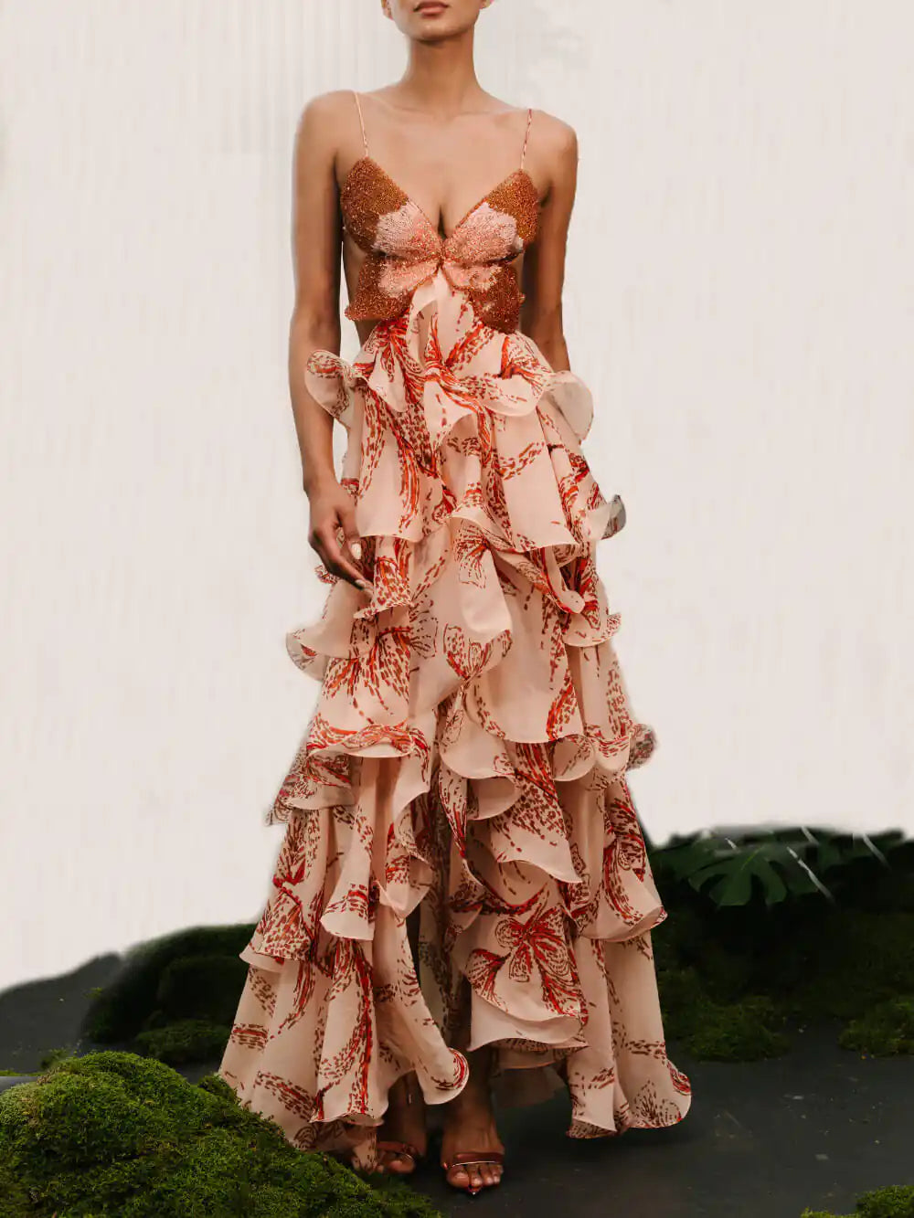 Aurora | Abito Maxi Papillon Signature