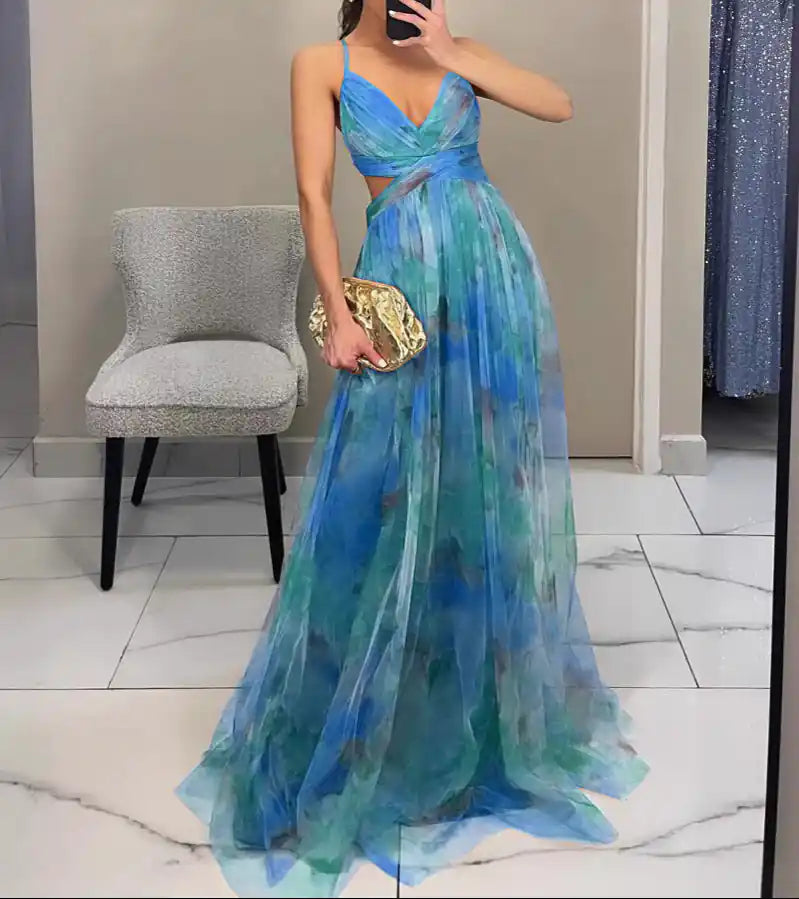 Valentina | Abito Maxi Eleganza Floreale